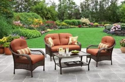 BETTER HOMES AND GARDENS Azalea Ridge 4 Piece Outdoor Conversation Set Model BH16 092 199 01 NEW Auction Auction Nation