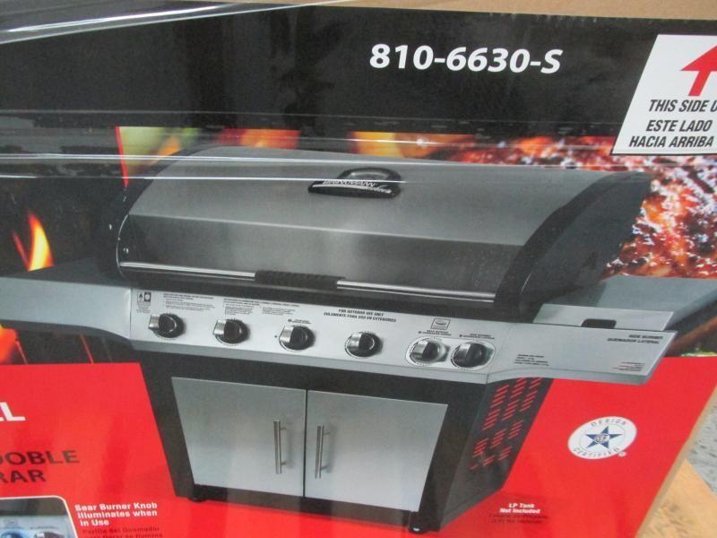 BRINKMANN Select Dual Sear 5 Burner Gas Grill, Model 810-6630-S