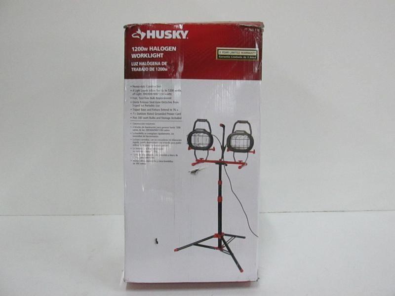 husky 1200w halogen worklight