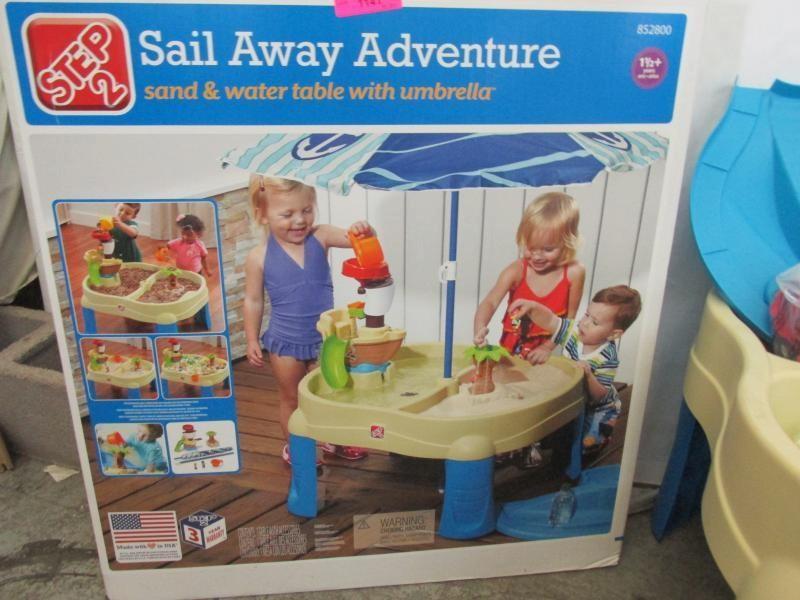 sail away adventure sand and water table