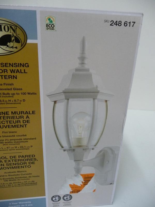 hampton bay motion sensing exterior wall lantern 248 617