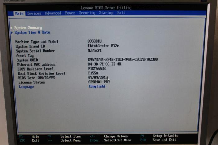Lenovo thinkcentre invalid serial number