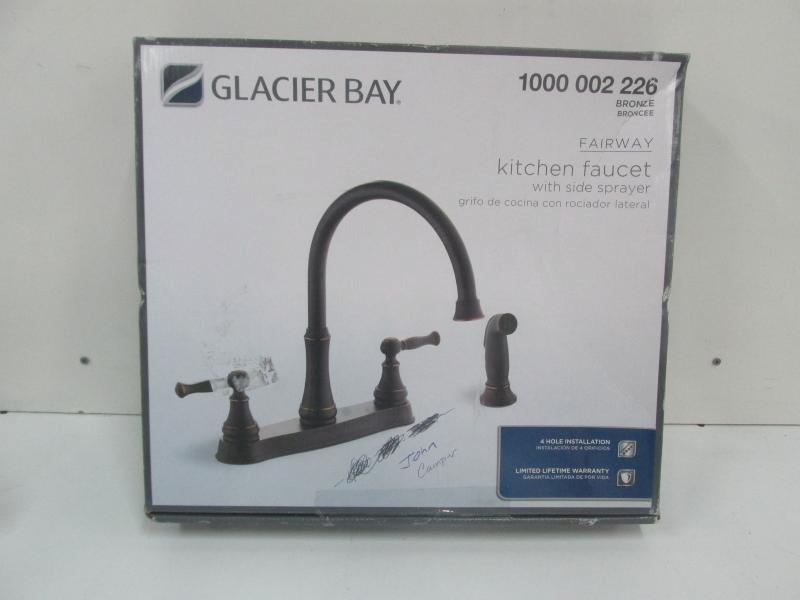Glacier Bay Fairway Bronze Kitchen Faucet With Side Spray Model