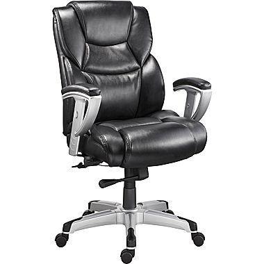 STAPLES Denville Bonded Leather Big and Tall Manager's Chair