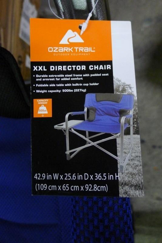 ozark trail xxl director chair