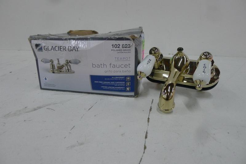 Glacier Bay Teapot Bath Faucet Polished Brass 102823 Missing