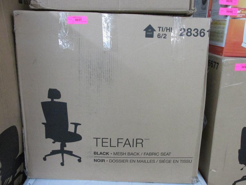 telfair black mesh chair