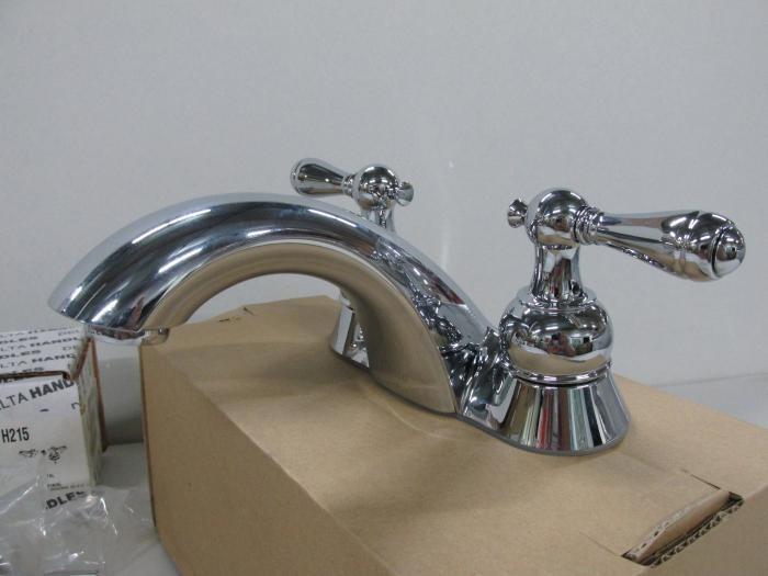 Delta Two Handle Lavatory Centerset Faucet In Chrome Model 2530 W