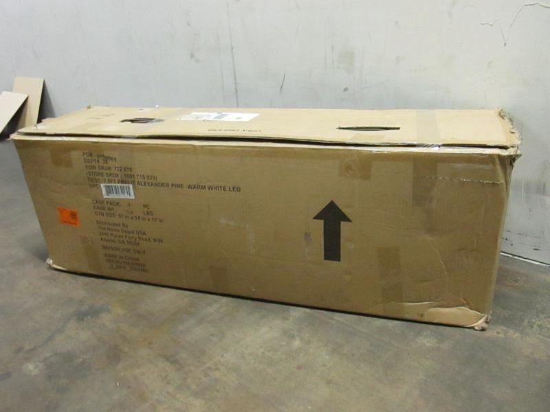 MARTHA STEWART LIVING 7.5 ft. Pre-Lit LED Alexander Pine Quick-Set