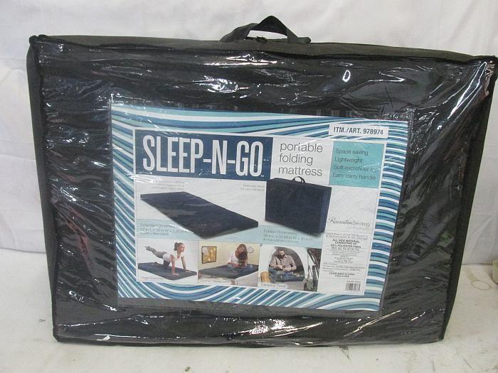 sleep n go portable folding mattress