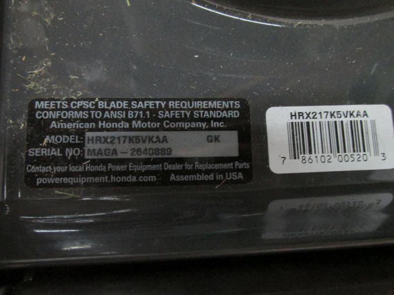 Honda hrx2173hya online parts