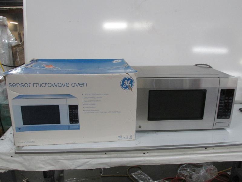 Ge 1 6 Cu Ft Countertop Microwave Oven In Stainless Steel Model