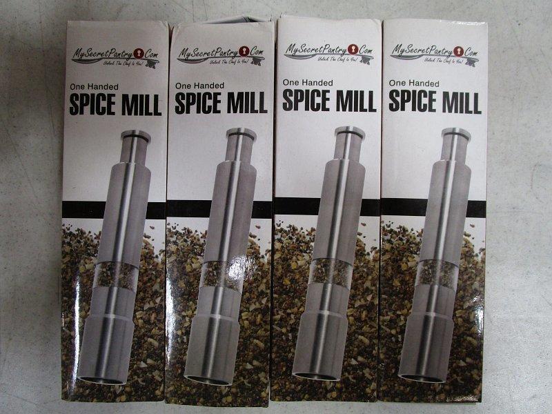 4 My Secret Pantry One Handed Spice Mills And 4 Dolce Casa