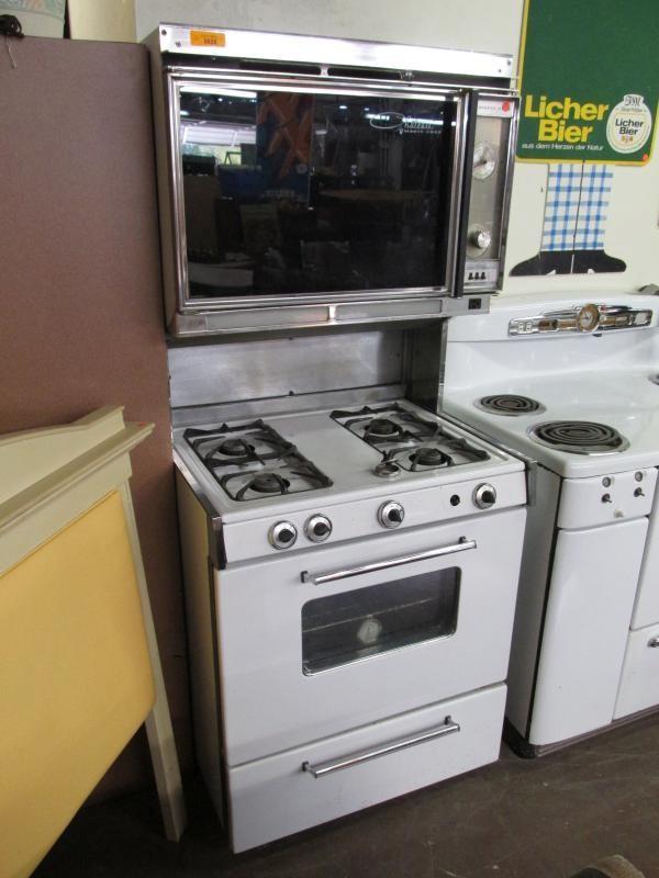 Retro 1960s Magic Chef Chateau Double Oven Range Combo With Timer