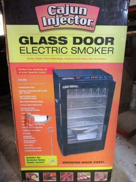 Cajun Injector Glass Door Electric Smoker Mod 22174 01709 Auction