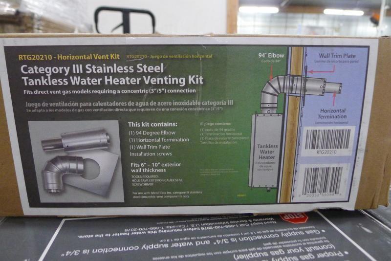3 in. x 5 in. Horizontal Stainless Steel Concentric Termination Vent Kit for Mid Efficiency Tankless Gas Water Heaters 3 in. x 5 in. Horizontal Stainless Steel Concentric Termination Vent Kit for Mid Efficiency Tankless Gas Water Heaters