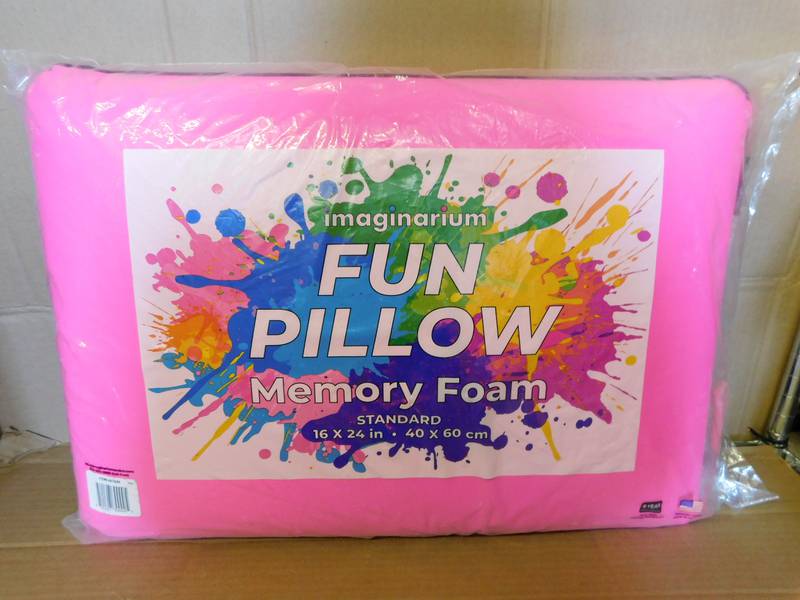 neon memory foam pillow