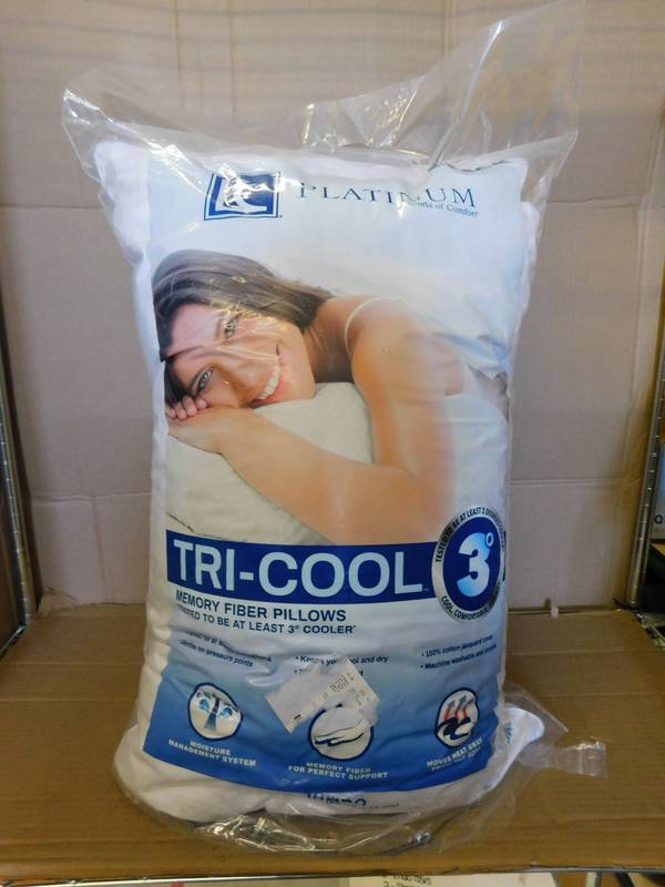 tri cool cooling memory fiber pillows