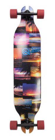 Quest 41 sunset mosaic longboard skateboard Clearance
