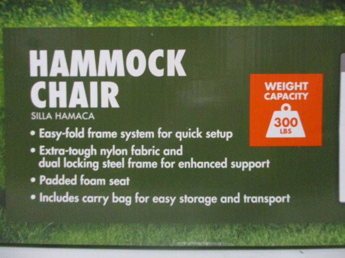 ozark trail ozark trail steel folding hammock chair with padded seat
