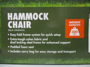 ozark trail steel folding hammock chair