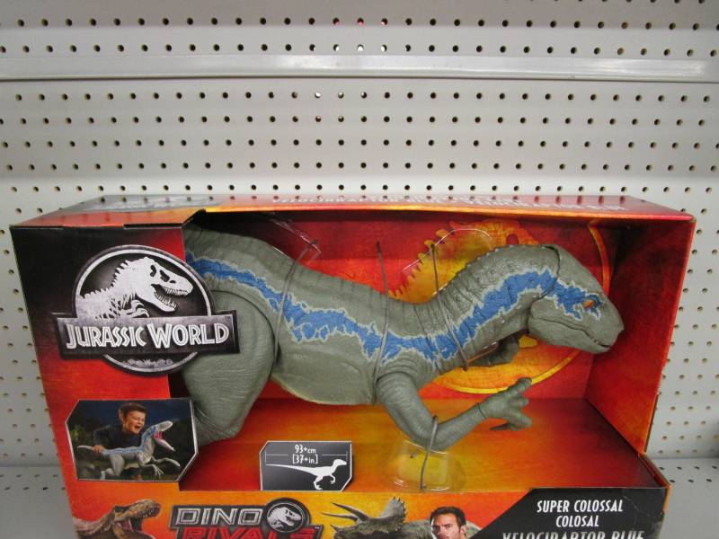 Jurassic World Super Colossal Colossal Velociraptor Blue Action Figure New Auction Auction Nation