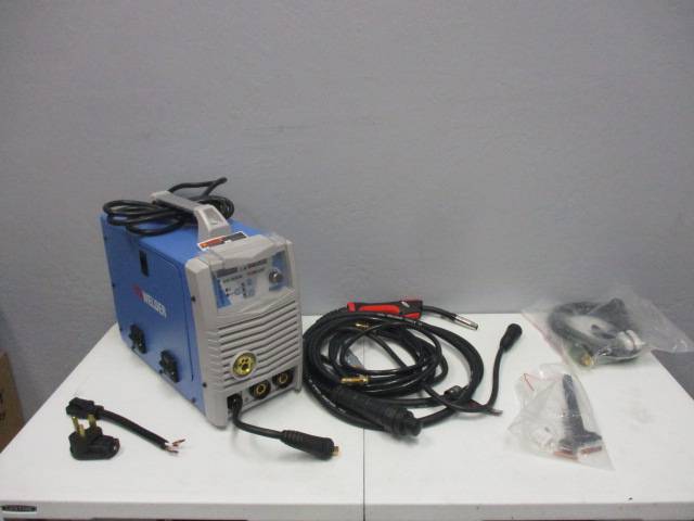Mig Welder MIG-205 MIG TIG ARC Welding Machine Gas Gasless Welder 110/220V Dual Voltage Mig Welding Machine 3 in 1 