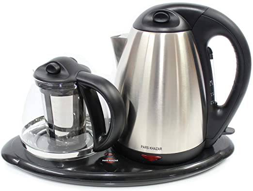 electric kettle with warmer tray