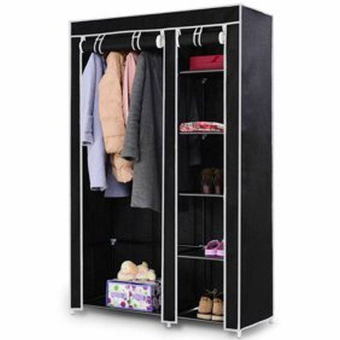 New Songmics 7 Tiers Portable Shoe Rack Closet With Fabric Cover Shoe Storage Organizer Cabinet Black Urxj12h Auction Auction Nation