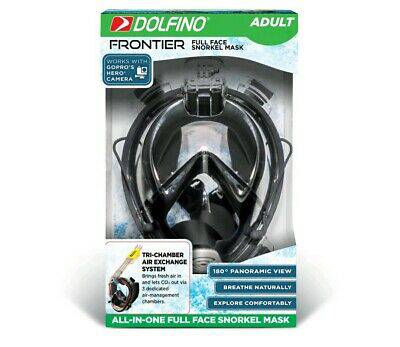 Dolfino Frontier Full Snorkel Mask Works With GoPro Adult Small/medium for sale online 
