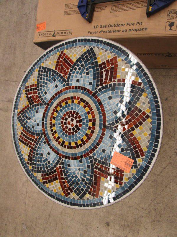 stylewell glass mosaic bistro table