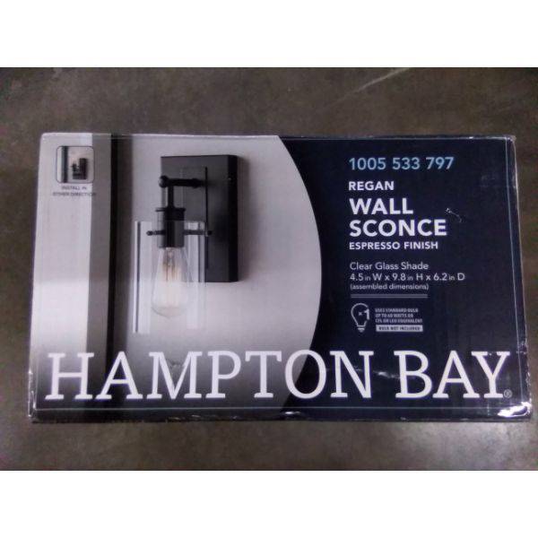 hampton bay regan wall sconce