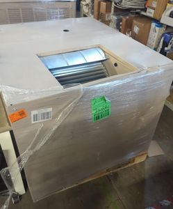 APPEARS NEW/COSMETIC DENT/SEE PHOTO) MasterCool 7000 CFM Down-Draft Roof 8  in. Media Evaporative Cooler for 2300 sq. ft. (Motor Not Included) -  RETAILS: $1121 Auction
