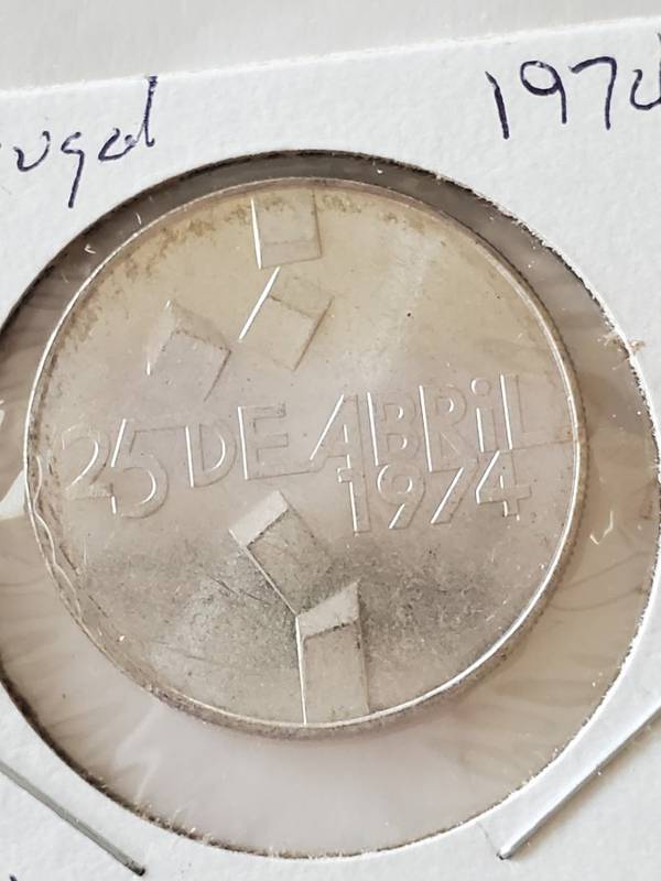 1974 Protugal 100 Escudos Silver Coin Auction