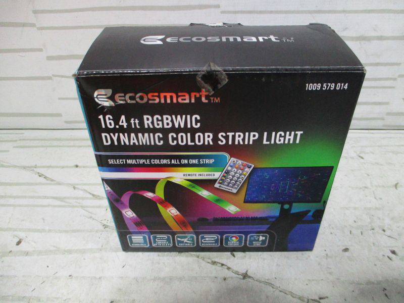 EcoSmart 16.4 ft. Smart RGBWIC Dynamic Color Changing Dimmable