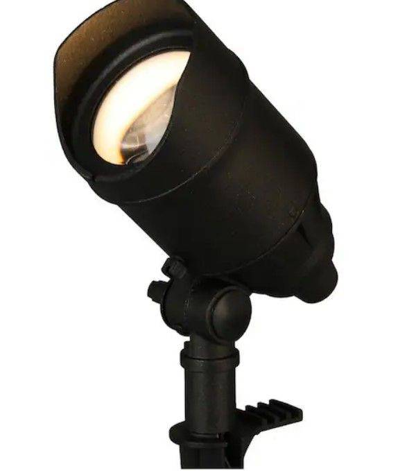 Hampton Bay 50-Watt Equivalent Low Voltage Millennium Black LED Color  Changing Flood Light with Adjustable Beam Angle Auction