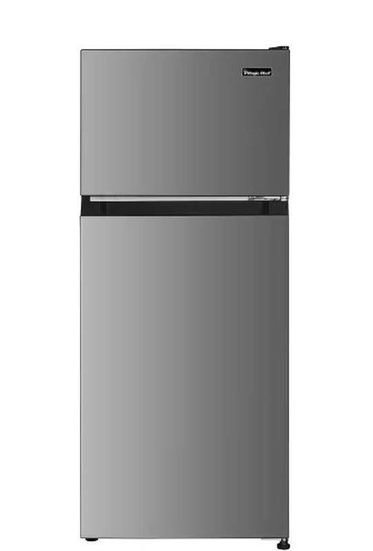 Magic Chef 18.5 in. W, 4.5 cu. ft. 2-Door Mini Refrigerator, with Freezer  in Platinum Steel (Cosmetic Damaged) (Stock Photo for reference only, See  Additional Photos for Details) (Retail Price $230) Auction