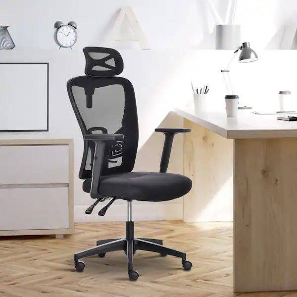 Vinsetto Office Chair Ergonomic Desk Chair With Rotate Headrest