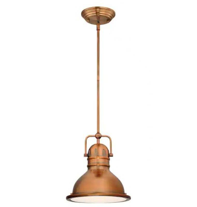 Westinghouse Boswell 1-Light Washed Copper LED Mini Pendant with Frosted  Prismatic Acrylic Lens (Missing Hardware) (Stock Photo for reference only,  See Additional Photos for Details) (AS-IS) Auction