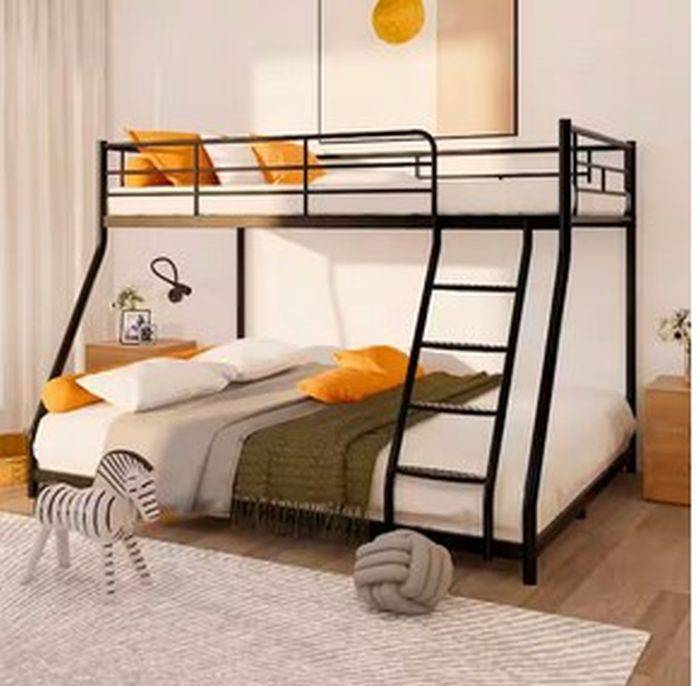 Black Heavy Duty Twin over Full Metal Bunk Bed, Easy Assembly with Enhanced  Upper-Level Guardrail R $220 (MISSING PARTS, READ CONDITION DETAILS)  Auction