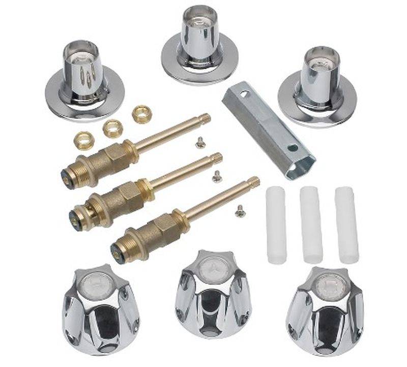 DANCO Bathtub and Shower 3-Handle Remodel/Rebuild Trim Kit for Price  Pfister Verve Faucets, Knob Handle, 12H-2H, 12H-2C, 12H-18D, Chrome  (39619) Auction