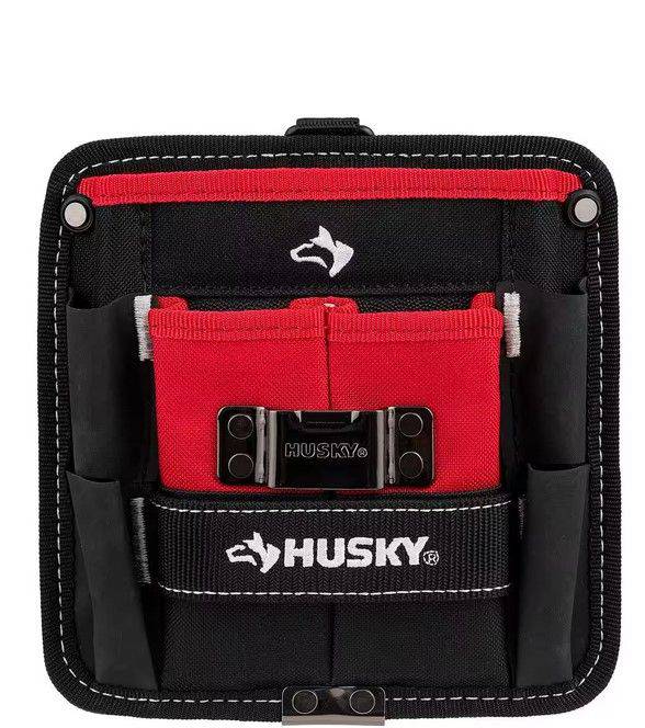 X2) Husky 7 in. 3-Pocket Clip On Tool Belt Pouch AS-IS Auction