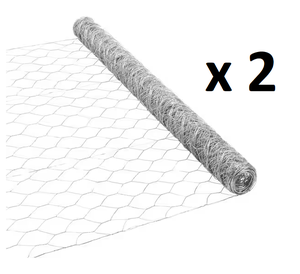 LOT OF 2) PEAK 25 ft. L x 36 in. H Galvanized Steel Hexagonal Wire