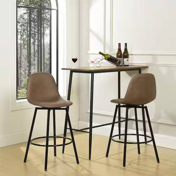 Stylewell black discount metal counter stool