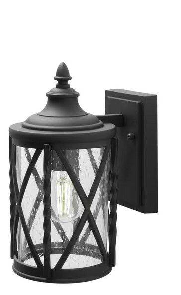 Home decorators Collections Walcott Manor 11.5 in. 1-Light Black