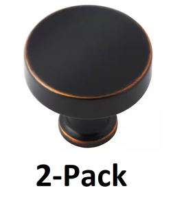 NEW/2-PACK) Delta Lyndall Knob for Pivot Shower Door in Bronze - RETAILS:  $44 Auction