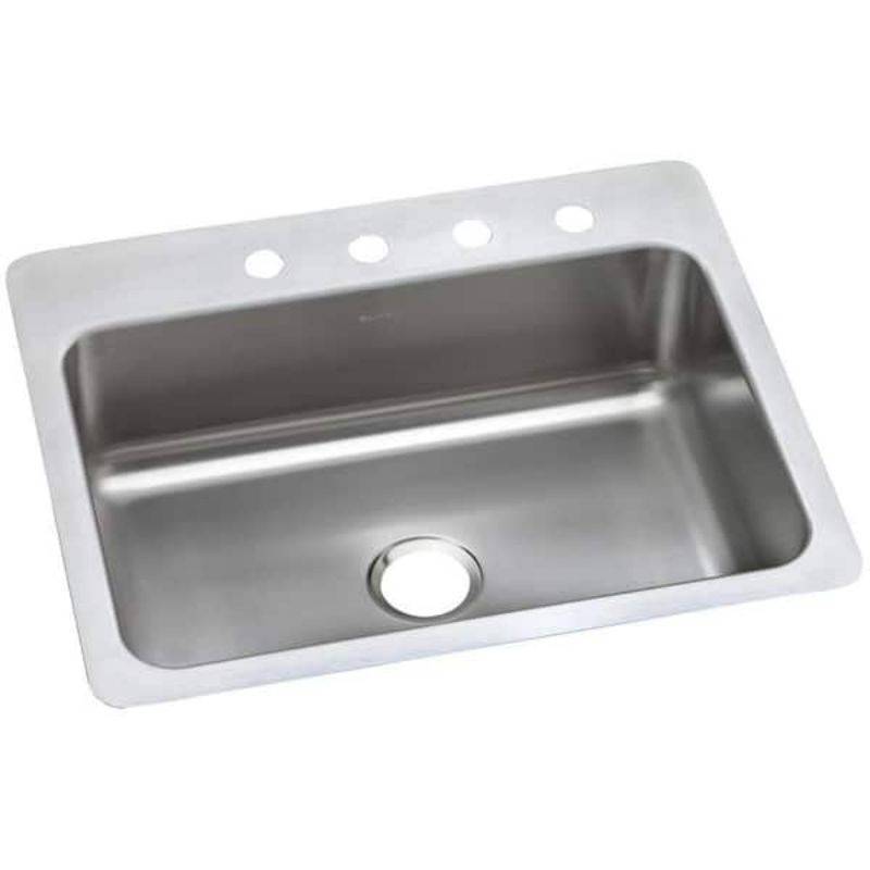 Dayton 27in. Dual Mount 1 Bowl 18 Gauge Stainless Steel Sink Only and No  Accessories (Retail Price $169) Auction | Auction Nation