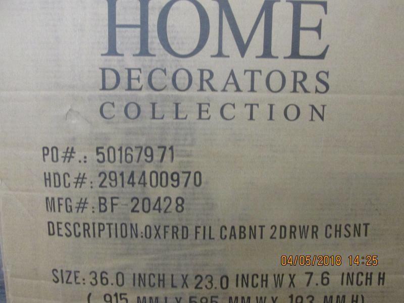 Home Decorators Collection Oxford Chestnut File Cabinet Model 2914400970 Auction Auction Nation