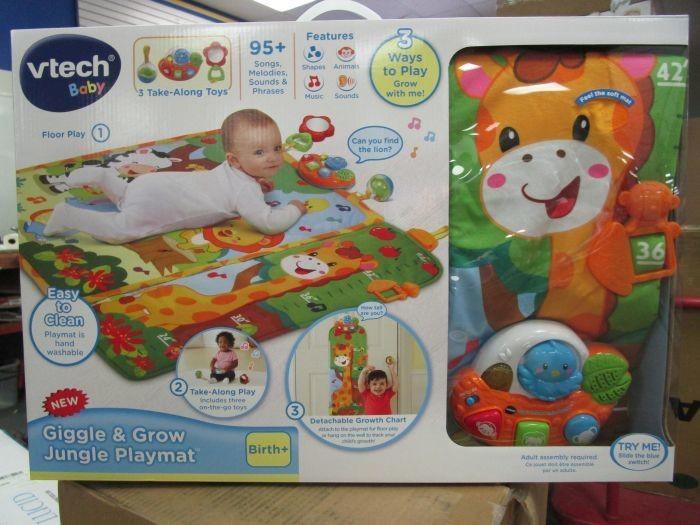 vtech baby giggle and grow jungle playmat