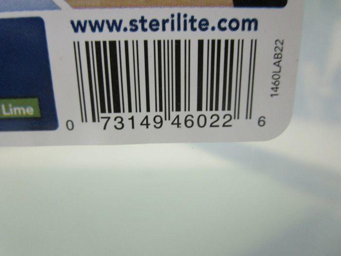 Sterilite 40-Quart (38 L) EZ Carry, Clear/Spicy Lime 